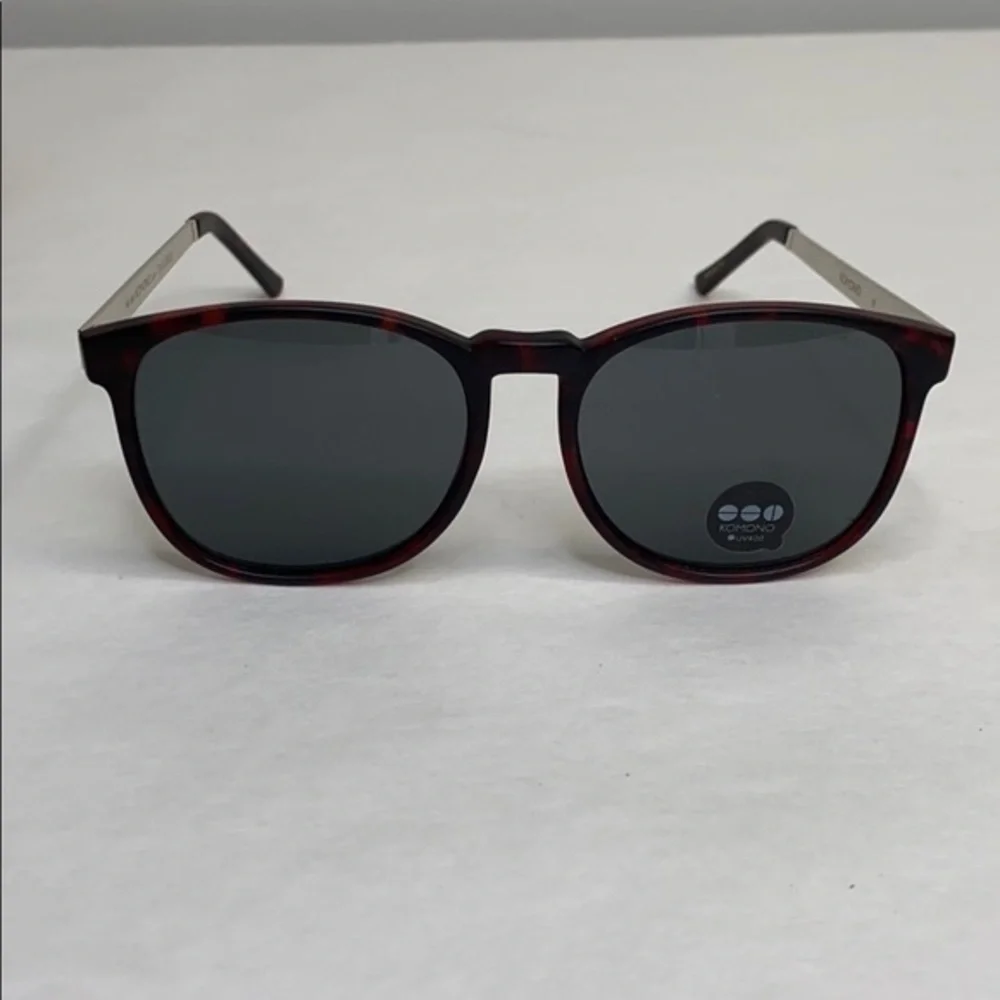 KOMONO sunglasses NEW Square Tortoise Silver Urkel